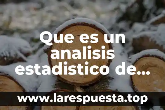 Que es un analisis estadistico de datos