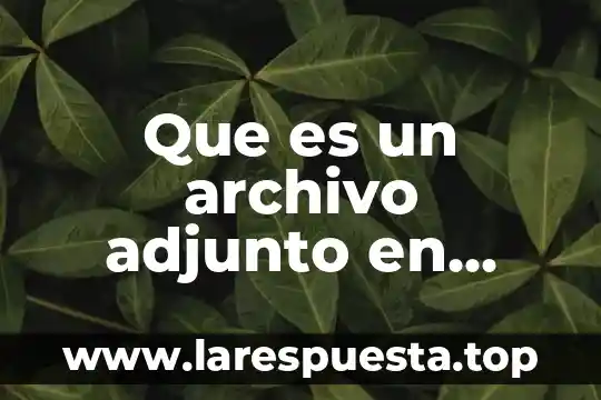 Enviar correo electrónico que es 3 Que es un archivo adjunto en correo electronico