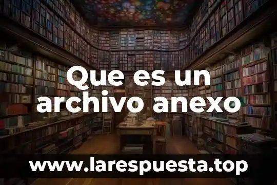 Que es un archivo anexo