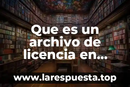 Que es un archivo de licencia en avast