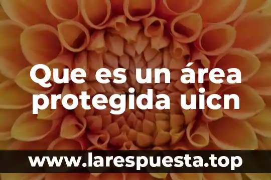 Que es areas natural protegida en el estado de oaxaca 8 Que es un área protegida uicn