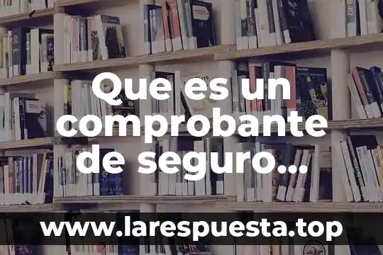Que es un comprobante fiscal electronico de pago 7 Que es un comprobante de seguro social