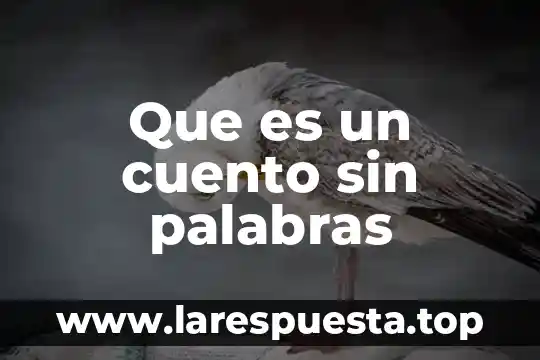 En pocas palabras que es la cultura 8 Que es un cuento sin palabras