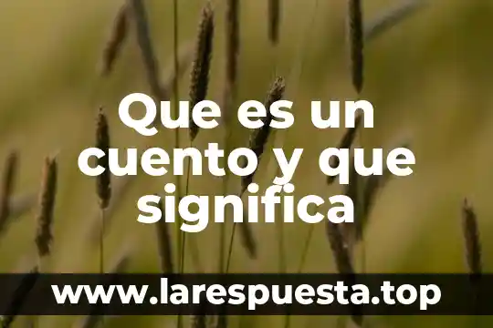 Que es ser un remero en rugby 6 Que es un cuento y que significa