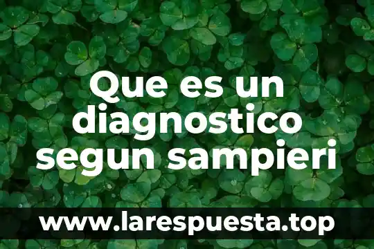 Que es la evaluacion del proceso de diagnostico 5 Que es un diagnostico segun sampieri