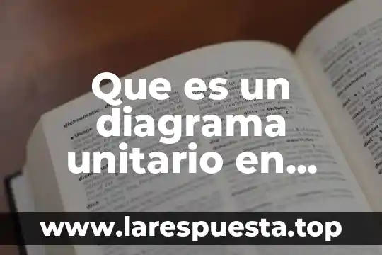 Que es un diagrama de contingencia 4 Que es un diagrama unitario en termodinamica