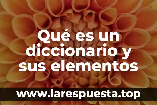 Que es un diccionario bilingue definicion 7 Qué es un diccionario y sus elementos