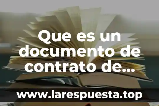 Que es un documento de contrato de trabajo de planta