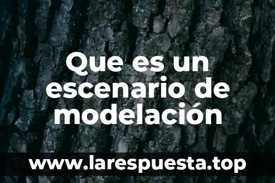 Que es un escenario de investigacion 3 Que es un escenario de modelación