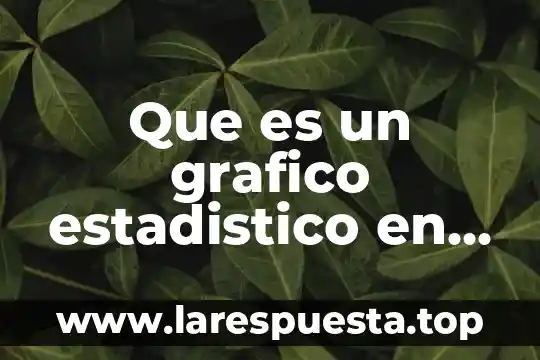 Que es un grafico estadistico en estadistica