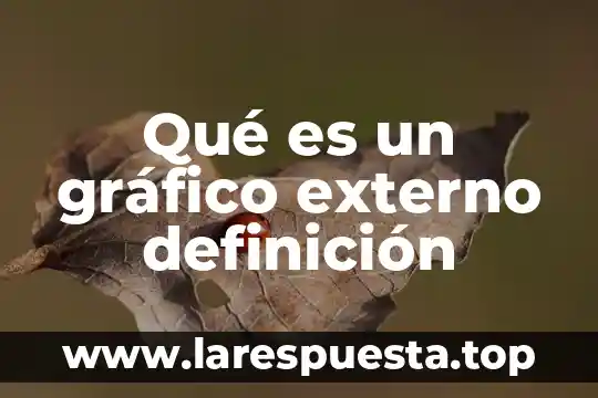 Qué es un gráfico externo definición