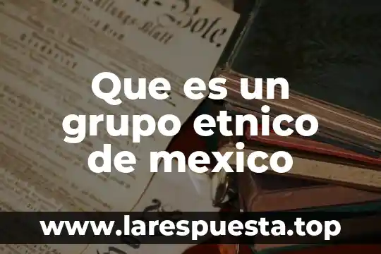 Puto en mexico que es 6 Que es un grupo etnico de mexico