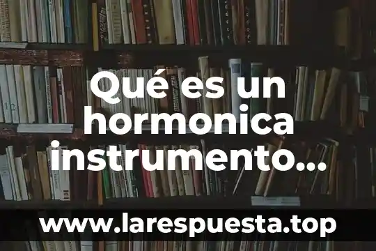 Qué es un hormonica instrumento musical