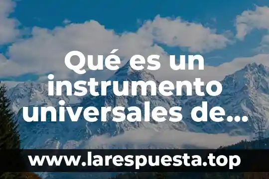 Qué es un instrumento universales de los derechos humanos