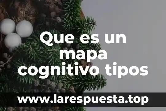 Qué es un proceso cognitivo que permite a las personas 7 Que es un mapa cognitivo tipos