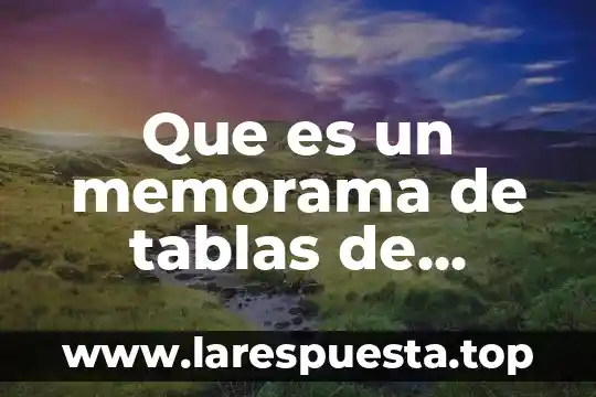 Que es un memorama de tablas de multiplicar
