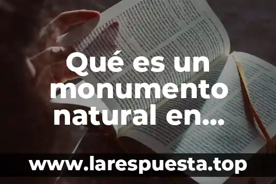 Que es un monumento cultural 5 Qué es un monumento natural en ecología y medio ambiente