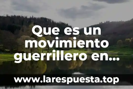 Que es un movimiento guerrillero en mexico de 1965