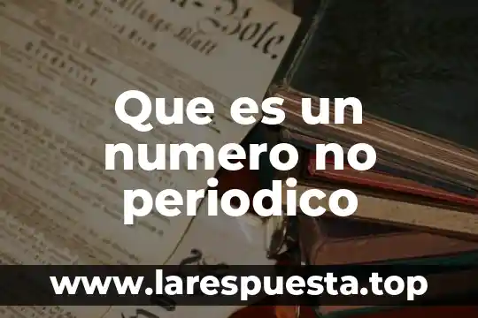Que es un epigrama en el periodico 8 Que es un numero no periodico