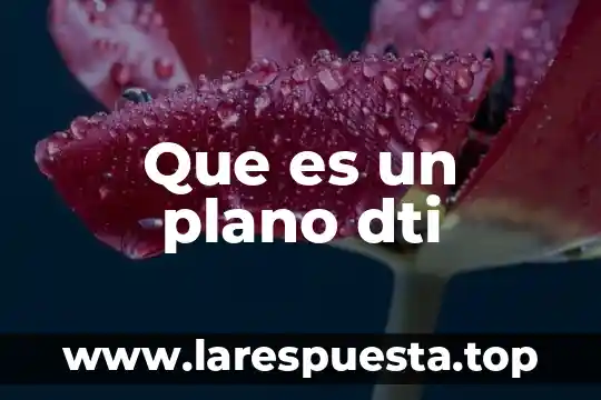 Que es el plano proyectivo 4 Que es un plano dti