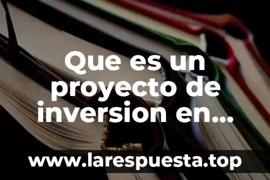 Que es un proyecto de inversion agropecuario 8 Que es un proyecto de inversion en una purificadora