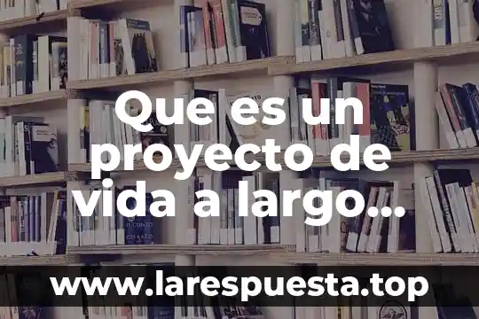 Que es un pagaré a corto plazo 8 Que es un proyecto de vida a largo plazo