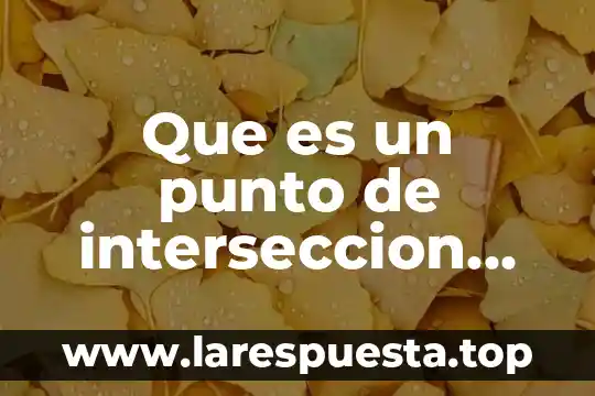 Qué es la ley fundamental de la electrostática ecuación 3 Que es un punto de interseccion con ecuacion