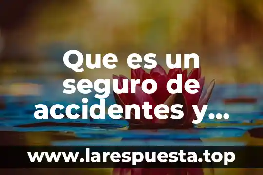 Que es enfermedades por problemas sociales 4 Que es un seguro de accidentes y enfermedades
