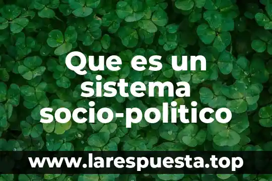 Qué es ser agente de retención y percepción 8 Que es un sistema socio-politico