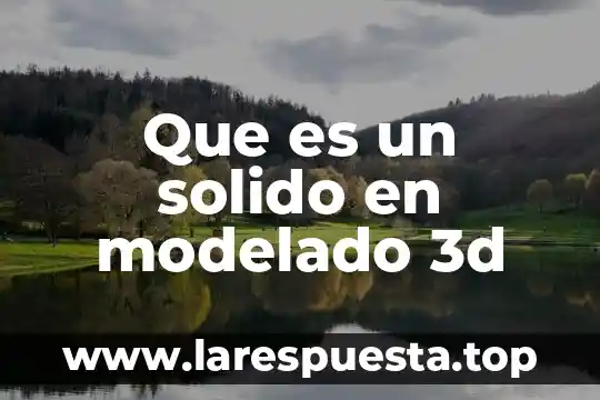 Qué es el petrolato sólido 7 Que es un solido en modelado 3d