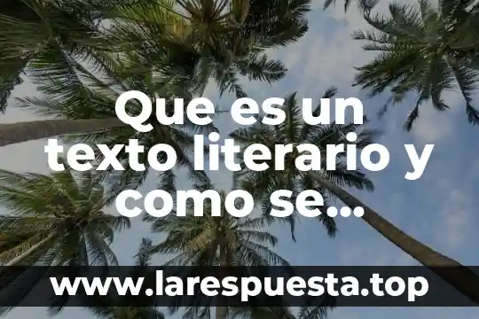 Que es un ensayo literario y su extension generalmente 7 Que es un texto literario y como se clasifica