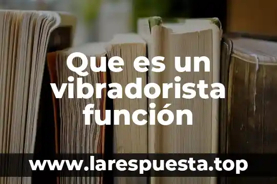 Que es funcion subsidiaria 7 Que es un vibradorista función