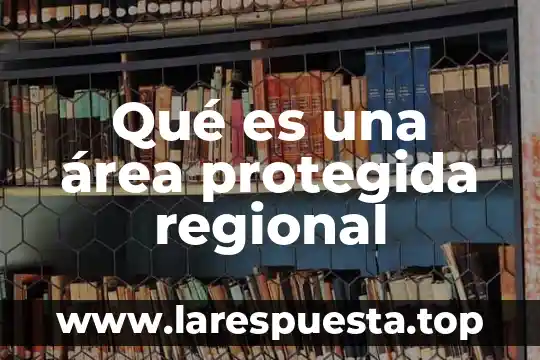 Que es areas natural protegida en el estado de oaxaca 3 Qué es una área protegida regional