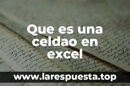 Que es un rango disjunto en excel 4 Que es una celdao en excel