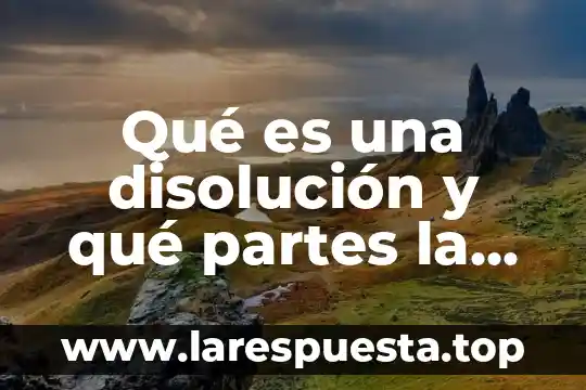 Que es una tabla estadistica y sus partes 7 Qué es una disolución y qué partes la conforman