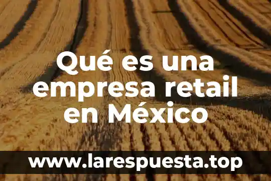 Qué es una empresa retail en México