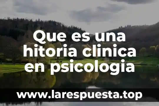 Que es un testigo en derecho 3 Que es una hitoria clinica en psicologia