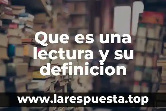 Que es resiliencia definicion 6 Que es una lectura y su definicion