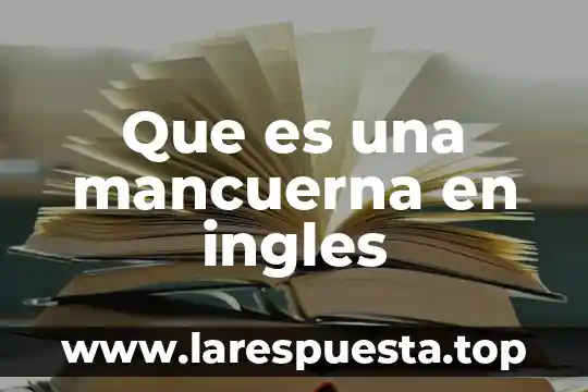 Que es una mancuerna en ingles