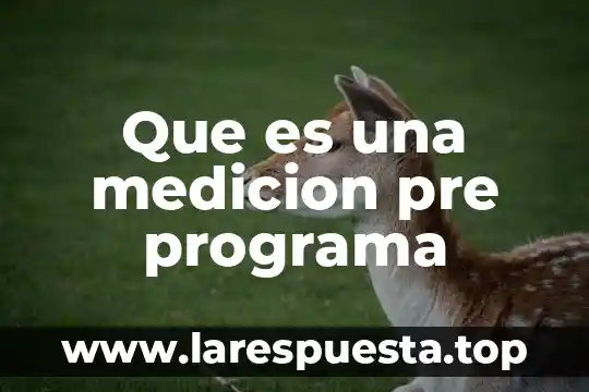 Qué es un instrumento de medición en marketing 3 Que es una medicion pre programa