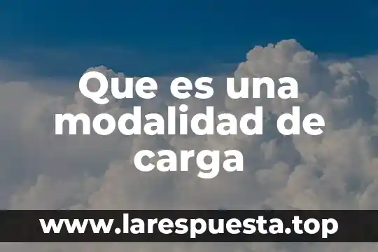 Que es carga magnetica 4 Que es una modalidad de carga