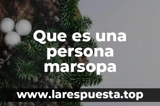 Que es una persona marsopa