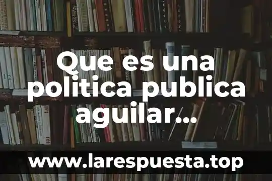 Qué es la televisión pública España 5 Que es una politica publica aguilar villanueva