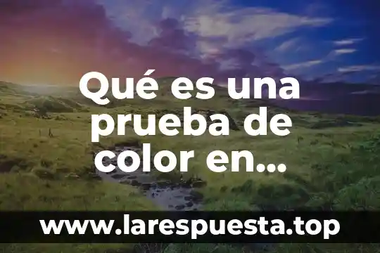 Qué es modo color monocromático 8 Qué es una prueba de color en serigrafía