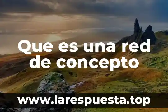 Que es una red de concepto