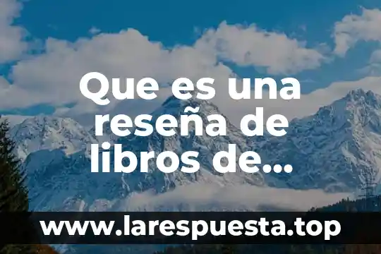 Que es una reseña de libros de aventuras