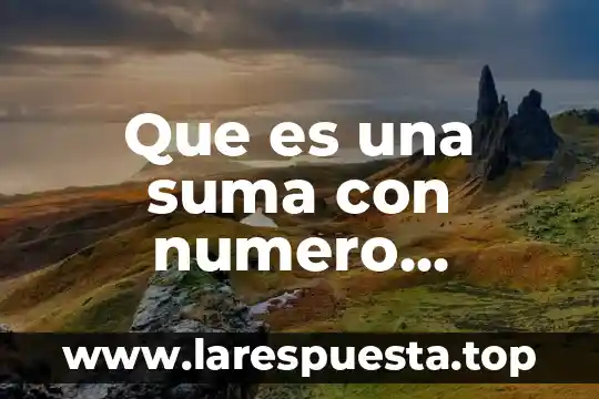 Que es una suma con numero negativo
