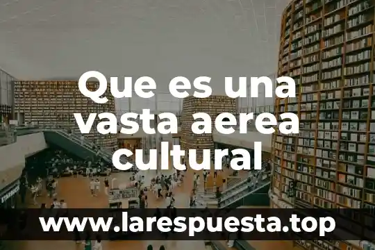 Que es aficion cultural 5 Que es una vasta aerea cultural