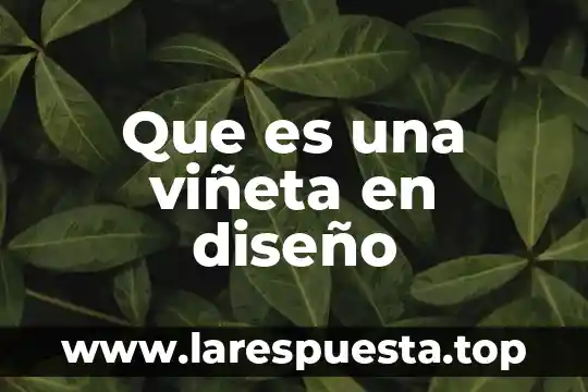 En medicina que es signo 6 Que es una viñeta en diseño