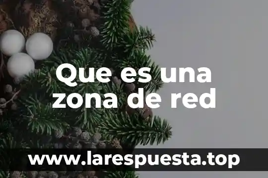 Que es el nombre de la red 6 Que es una zona de red